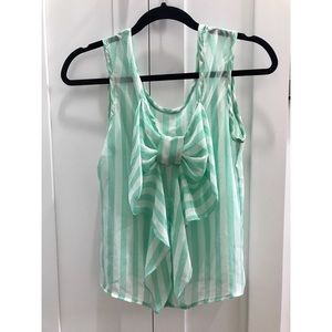 Sleeveless Bow Tank